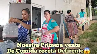 Chiki and Do&ntilde;a Mirta set up their Argentine and fresh food sale 😱My mom helps us😱