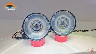 Универсальные светодиодные фары для Нива, УАЗ, Nissan, Hummer, Jeep, Mercedes с ДХО 3D