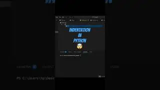 Indentation in python #python #tutorial #shorts #indentation #pytjon3 #education #viral #views #tech