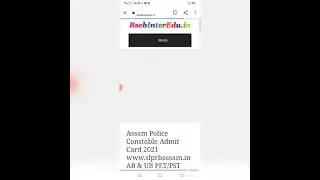 Assam police admit card 2021 ub /ab.new updated..🙏