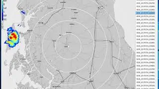 Furuno WR-2100 radar 7 24 2017 Kent Island tornado