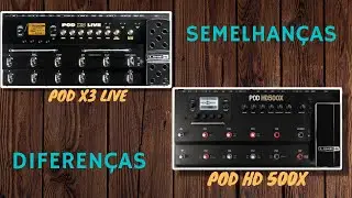 Algumas diferenças e semelhanças entre as PODS X3LIVE e HD500X.