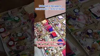 Brooches Material Kit Courier Send, Brooches Online Classes #aari #brooches