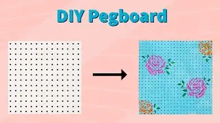DIY pegboard wall organizer | Custom Design Painted Pegboard