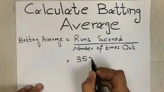 How to Calculate Batting Average in Cricket