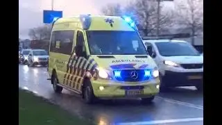 [Nieuwe] A1- Nieuwste ambulance BIOS 17-139 met spoed naar een incident in Ridderkerk