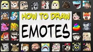 HOW TO DRAW EMOTES for Twitch, Mixer, & Youtube