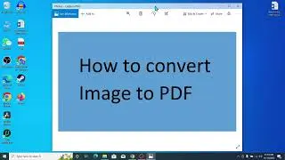 How to convert Image to Pdf in windows