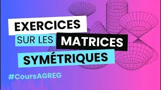 Cours d'agreg (6/8) sur les formes quadratiques: Exercices sur les matrices sym&eacute;triques