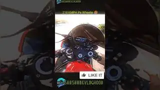 218 KMPH Pe Wheelie🥵 #bmw1000 #trending #bmw10r #BMW #motovlogger #bmws1000 #Wheelie