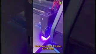 Printing on metal card holder | UV flatbed double head printer | UV flatbed printer xp600
