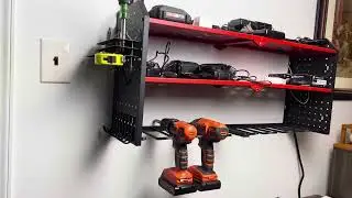 KAFAHOM Power Tool Organizer, Charger Station with Organizer for your Drills and More!