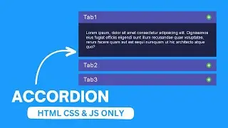 FAQ accordion using HTML, CSS, JavaScript