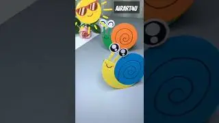 🤔How to make paper snail craft💡paper snail #5 minute craft