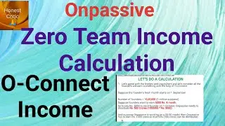 #onpassive | Zero Team Income Calculation 🙂