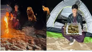 I Spent 24 Hours Alone in the Middle of the Desert|My Most Intense Solo Camping Experience|