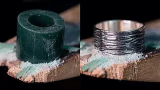 Изготовила серебряное кольцо для мужчин 
