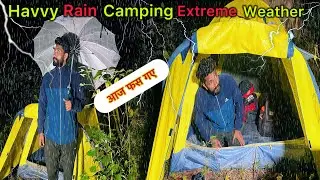 Wild Camping in Heavy Rain!☔️#raincamping