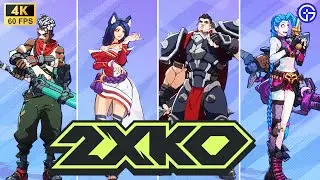 2XKO - All Character Emotes (So Far) - 4K 60 FPS