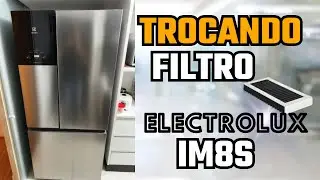 COMO TROCAR O FILTRO DA GELADEIRA ELECTROLUX I8MS - E APAGAR A LUZ DO PAINEL