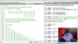 Pascal's Triangle Using Python (Generator Syntax)