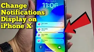 How to change notifications display on iPhone X