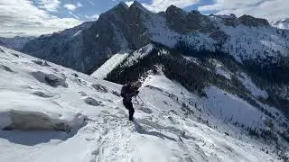 Yamnuska Hike/Scramble Winter Edition (Is it dangerous) Best Hike