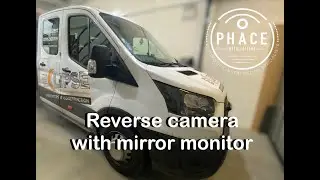 Ford Transit Tipper reversing camera with clip over mirror monitor   HD 1080p - Phace Installations