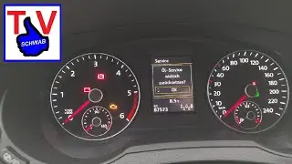 Seat Alhambra VW Sharan 7N Ölservice und Inspektion zurücksetzen / Anleitung Tutorial Service reset