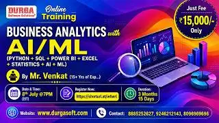 BUSINESS ANALYTICS with AI/ML Online Training @ DURGASOFT