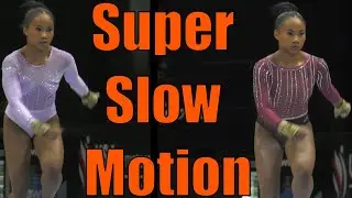 Simone Rose Super Slow Motion 2025 Xfinity US Championships Day 1 Day 2 Comparison