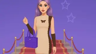 Barbie Glam Look 💜  Red Carpet Style Game | Cute Barbie | #viralvideo #barbie #cutebarbie 