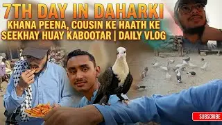 7th Day in Daharki Sindh | Khana Peena, Cousin Ke Haath Ke Seekhay Huay Kabootar | Travel Vlog