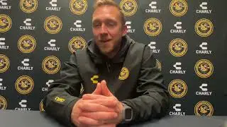 Rob Vincent after the win against Rhode Island FC