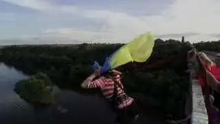 Прыжки с 37ми метрового моста на Южном Буге. ThisRocks! Camp june 2014.