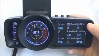 Cloudsale Car HUD GPS Dual System A600 OBD2 & Smart Speedometer