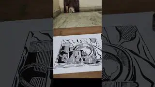 print making still life ❤️Slow sketching ✏️Finding peace in art 🤍#sketching#artpractice#drawing