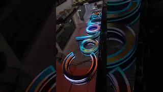 The colorful luminous word billboard you have never seen #ledlight #lightdisplay #dazzle #cool