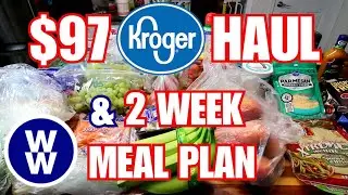 Kroger Grocery Haul August 2022🛒 & WW (Weight Watchers) Meal Plan| Two Weeks of WW Friendly Dinners