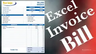 How to Create Professional Invoice in Excel | Invoice Bill In Excel