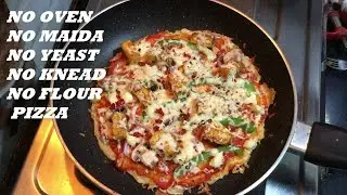 PIZZA NO MAIDA NO OVEN  | POTATO BASE PIZZA | NO FLOUR PIZZA | INSTANT PAN PIZZA | POTATO CRUST
