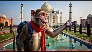 TAJ MAHAL MONKEY VLOG || TAJ MAHAL || MONKEY VLOG || LONG VIDEO 