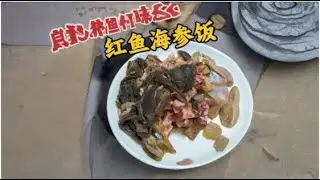 这就是渔村的味道红鱼海参饭，一家老小都最爱吃#新农人计划2026#三农 #渔村生活 #创作者扶持计划