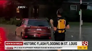 Historic flash flooding in St. Louis after record-setting rainfall