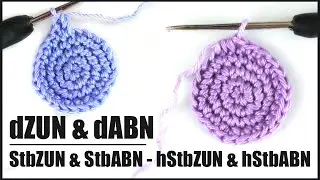 doppelte Zunahmen & Abnahmen + ZUN, ABN aus Stäbchen & halben Stäbchen - Häkeln Anfänger | Grundkurs