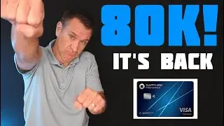 IT'S BACK: Chase Sapphire Preferred 80K Bonus! 💳 $1000 Value on Best Beginner Travel Credit Card *