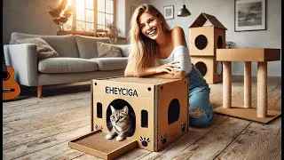 🐱 EHEYCIGA Cardboard Cat Scratcher House Review 🏠