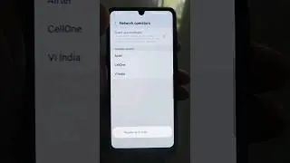 how to search Network Signal || Automatically/ Manually #samsung #shorts #viral #searchsignal