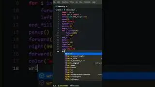 linkedin logo using python . || python turtle