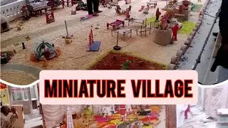 Miniature village model|Mini farmer|Mini village school project